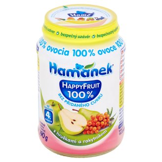 Hamánek Happy Fruit S hruškami a rakytníkom 190 g