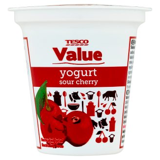 Tesco Value Nízkotučný jogurt s višňovou príchuťou 125 g