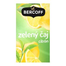 Bercoff Klember Green Zelený čaj s príchuťou citrón 20 x 1,5 g