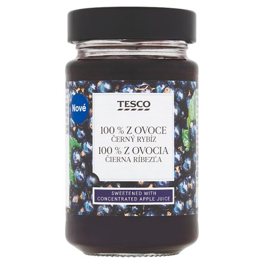 Tesco 100 % z ovocia čierna ríbezľa 230 g