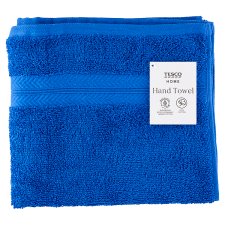 Tesco Home Sailor Blue Cotton Low Twist Hand Towel 50 cm x 90 cm