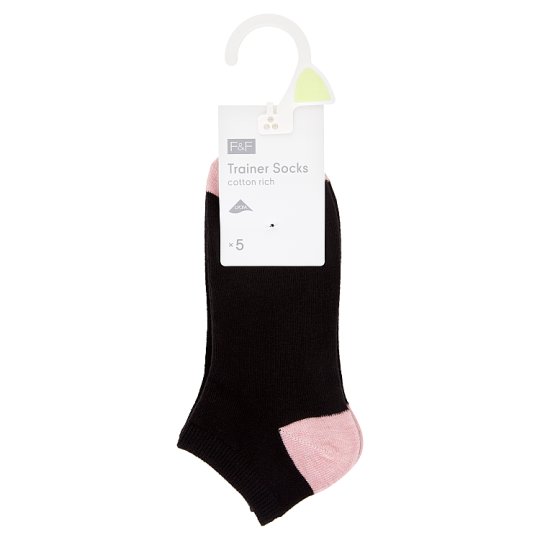 F&F Viacfarebné športové ponožky 5 kusov v balení, M/L