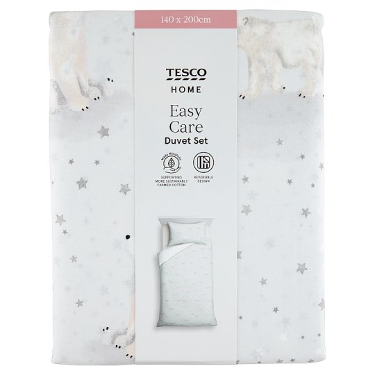 Tesco Home Easy Care Duvet Set 140 x 200 cm Tesco Groceries