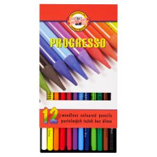 KOH-I-NOOR Progresso pastelové ceruzky bez dreva 12 ks