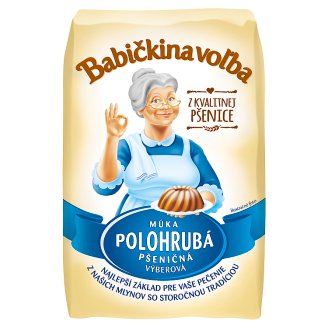 Babičkina Voľba Múka polohrubá pšeničná 1 kg