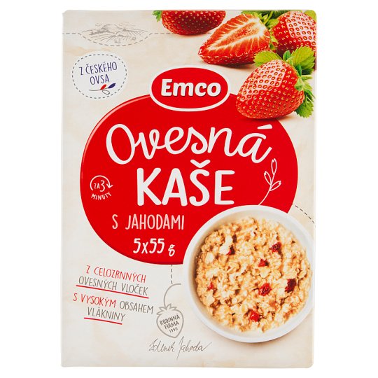 Emco Porridge with Strawberries 5 x 55 g
