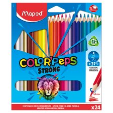 Maped Color' Peps Strong Wood Free Colored Pencils 24 pcs