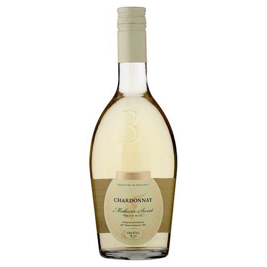 Bostavan Chardonnay Semi-Sweet White Wine 750 ml