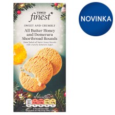 Tesco Finest All Butter Honey and Demerara Shortbread Rounds 150 g