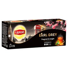 Lipton Earl Grey čierny aromatizovaný čaj 25 vrecúšok 37,5 g