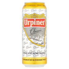 Urpiner Classic 10° pivo výčapné svetlé 500 ml
