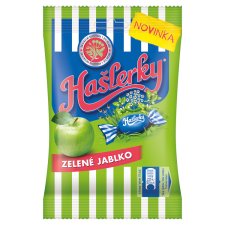 Hašlerky Green Apple, Candies with the Flavor of Herbs, Menthol and Apples 90 g