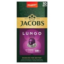 Jacobs Lungo 08 Intenso pražená mletá káva v kapsulách 10 ks 52 g