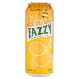 Fazzy Miešaný alkoholický nápoj z piva a nealkoholického nápoja s citrónovou príchuťou 500 ml