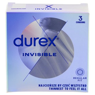 Durex Invisible Extra thin extra sensitive prezervatívy 3 ks