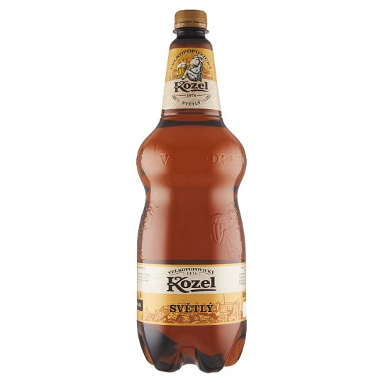 Velkopopovický Kozel Světlý pivo výčapné svetlé 1,5 l
