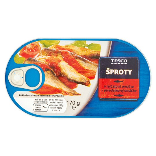 Tesco Sprats in Tomato Sauce 170 g