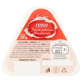 Tesco Tvaroh premium hrudkovitý 230 g