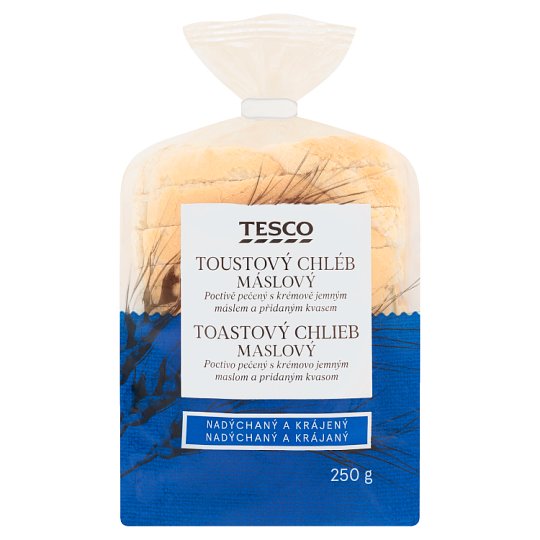 Tesco Toastový chlieb maslový 250 g