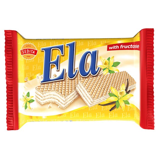 Sedita Ela Oblátky s krémovou náplňou a vanilkovou arómou a fruktózou 40 g