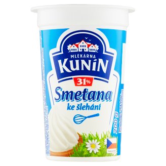 Mlékárna Kunín Smotana na šľahanie 200 g