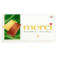 merci Milk Chocolate with Hazelnuts and Almonds 100 g