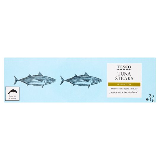 Tesco Tuniak celé kusy v olivovom oleji 3 x 80 g