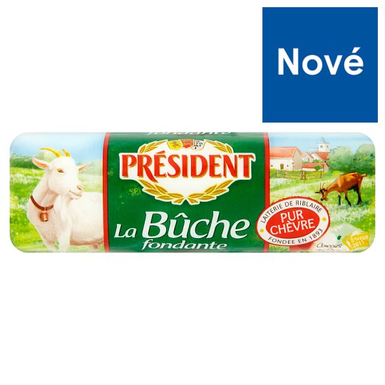 Président La buche fondante kozí plnotučný syr 180 g