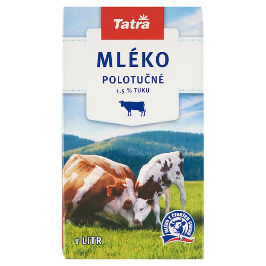 Tatra Trvanlivé polotučné mlieko 1 l