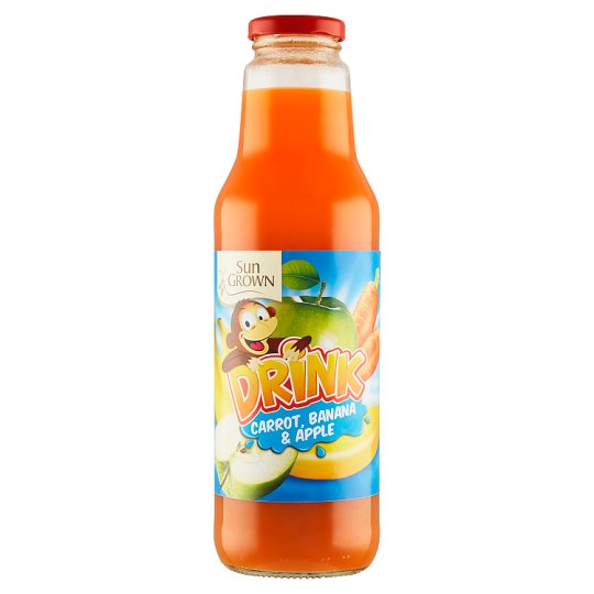 Sun Grown Zeleninovo-ovocný nápoj z mrkvovej šťavy, banánového a jablkového pretlaku 750 ml