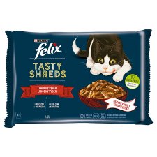 FELIX Tasty Shreds Delicious Selection in Juice 4 x 80 g