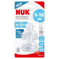 NUK First Choice+ Flow Control Teat 6-18 M