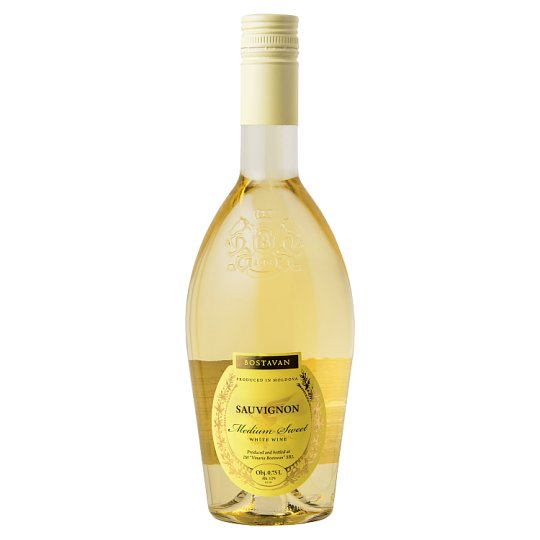 Bostavan Sauvignon Medium Sweet White Wine 750 ml