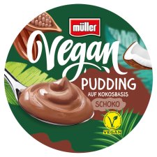 Müller Vegan Chocolate Pudding Based on Coconut Cream 300 g