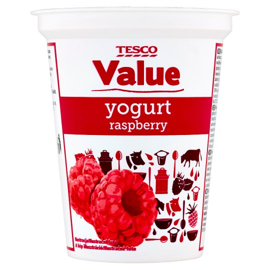 Tesco Value Nízkotučný jogurt s malinovou príchuťou 330 g