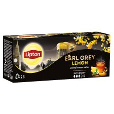 Lipton Earl Grey Lemon čierny aromatizovaný čaj 25 vrecúšok 50 g