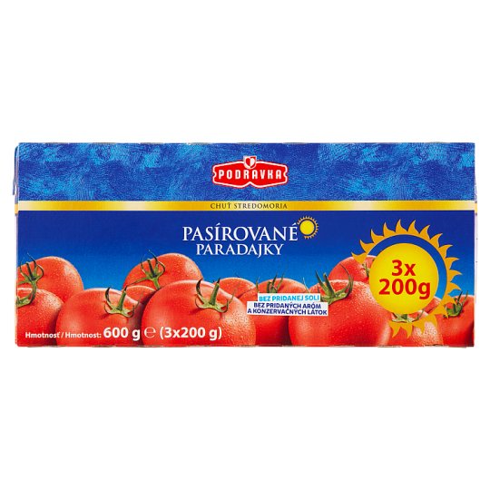 Podravka Pasírované paradajky 3 x 200 g