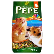 Pepe Delicious bohaté kompletné krmivo pre škrečky 750 g