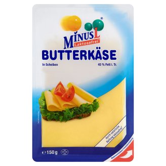 MinusL Butterkäse bezlaktózové plátky 150 g
