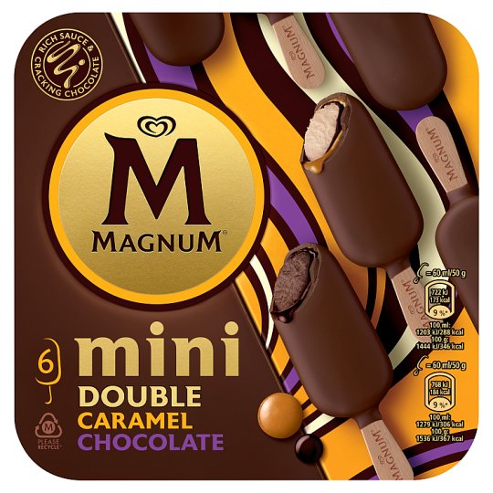 Magnum Mini double caramel chocolate 6 x 60 ml