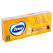 Zewa Softis Soft & Sensitive papierové vreckovky 4-vrstvové 10 x 9 ks