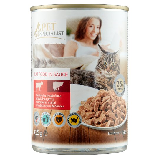 Tesco Pet Specialist S hovädzinou a pečeňou 415 g