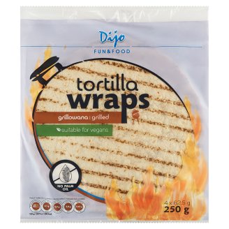 Dijo Tortilla grilované pšeničné koláče 4 x 62,5 g
