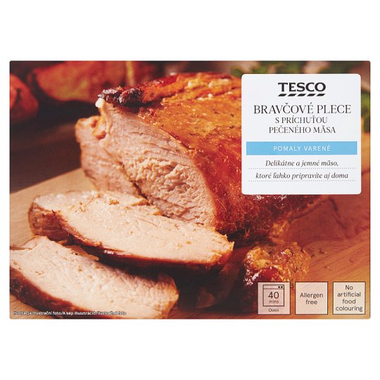 Tesco Bravčové plece s príchuťou pečeného mäsa 500 g