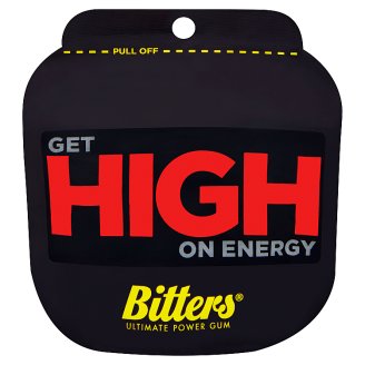 Bitters Ultimate Power Gum Get High on Energy žuvačka bez cukru 3 x 4,5 g