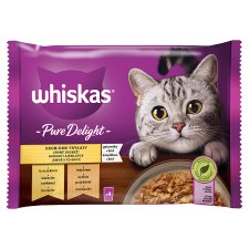 Whiskas Pure Delight Delicate Poultry in Jelly 4 x 85 g (340 g)