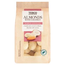 Tesco Almonds with Coconut in White Chocolate 150 g