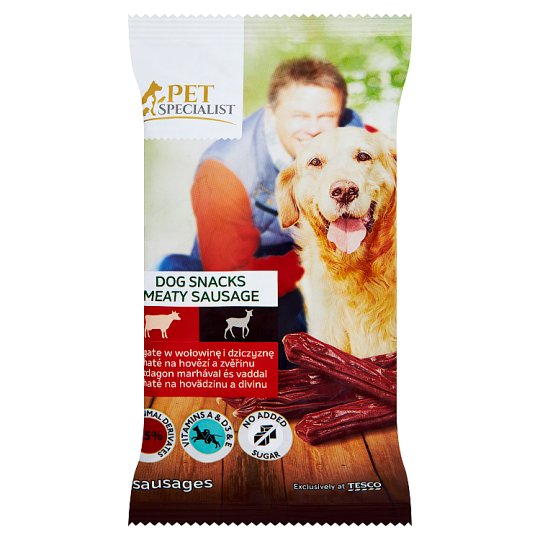 Tesco Pet Specialist Dog Snacks Meaty Sausage 70 g Tesco Groceries