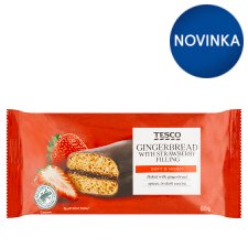 Tesco Gingerbread with Strawberry Filling 60 g