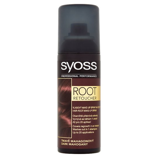 Syoss Root Retoucher Korektor farby na odrastené vlasy tmavo mahagónový 120 ml